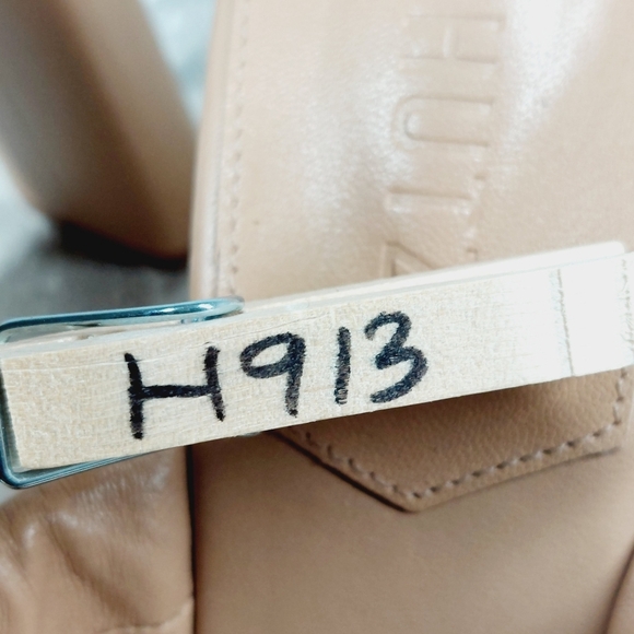 New SCHUTZ Women's Fairy High Leather Heeled  True Beige Sandal H913 - Picture 13 of 13